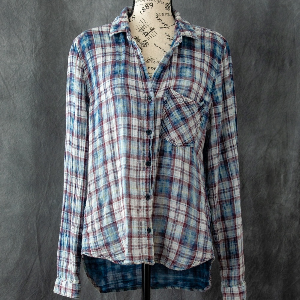 Cloth & Stone plaid button down